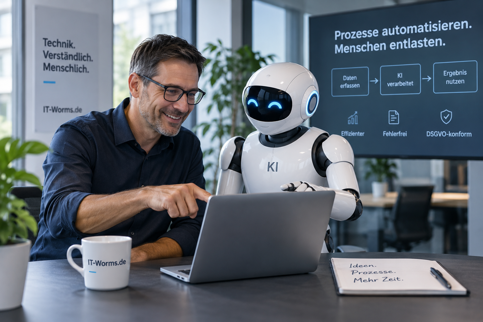 KI und Prozessautomatisierung für KMU – IT-Worms